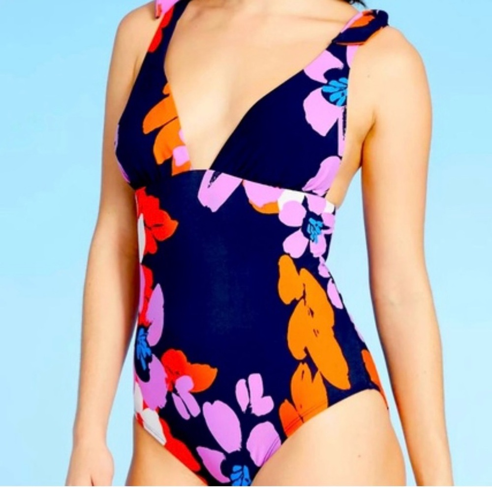 NWT Sea Angel Floral Navy One Piece Swimsuit 🩱 Doheny Bloom